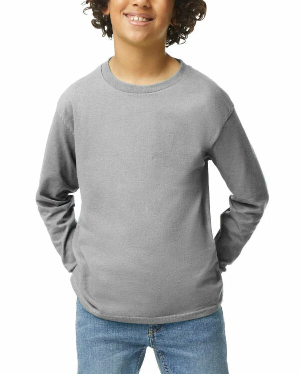 Kids Custom Long Sleeve Tee Shirts - G5400B Youth - Image 5