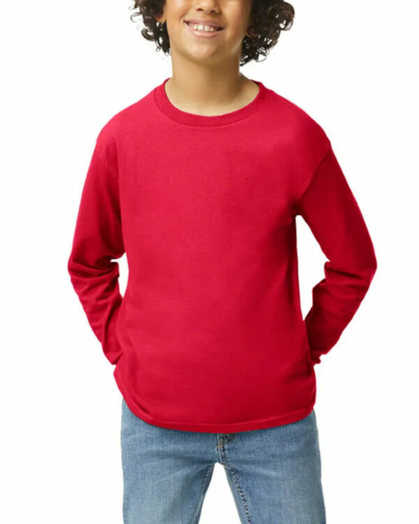 Kids Custom Long Sleeve Tee Shirts - G5400B Youth - Image 4